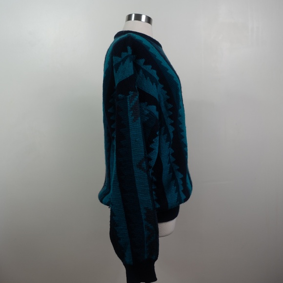 Pendleton Blue Wool Long Sleeve L Sweater - Picture 3 of 8